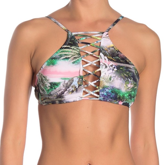 The Bikini Lab Halter Neck Bikini Top - Picture 1 of 6